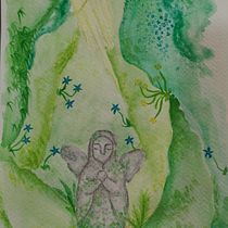 My project for course: Watercolor Illustration with Japanese Influence. Traditional illustration, Drawing, and Watercolor Painting project by 6linda_tr - 06.07.2024