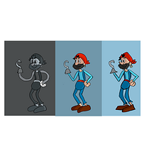 Mi proyecto del curso: Diseño de personajes retro para animación. Animation, 2D Animation, and 3D Character Design project by Andrea Novillo - 06.07.2024