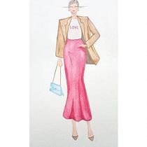 Mi proyecto del curso: Ilustración de moda con acuarela: silueta, color y fluidez. Een project van Traditionele illustratie, Aquarelschilderen y Mode-illustratie van Yulisa Gonzalez Moreno - 18.06.2024