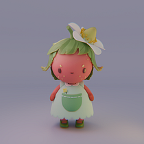 My project for course: Kawaii Character Creation in 3D with Blender Ein Projekt aus dem Bereich Traditionelle Illustration, Design von Figuren, Digitale Illustration, 3-D-Modellierung und Manga von Diana Marques - 30.05.2024