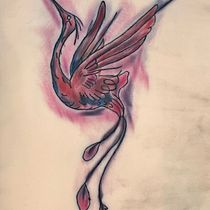Mi proyecto del curso: Técnicas de tatuaje estilo acuarela: arte sobre piel. Traditional illustration, Painting, Watercolor Painting, and Tattoo Design project by Lando Zamora - 06.08.2024