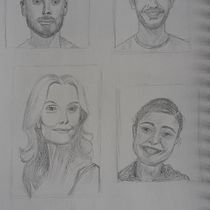 My project for course: Portrait Sketchbooking: Explore the Human Face. Sketching, Drawing, Portrait Drawing, Artistic Drawing, and Sketchbook project by Lucy Dean - 06.08.2024