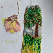 Mon projet du cours : L'art de la peinture sur sachet de thé Ein Projekt aus dem Bereich Bildende Künste, Malerei, Aquarellmalerei und Gouachemalerei von lababla.lababla - 05.06.2024