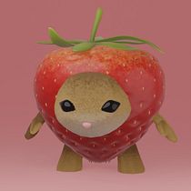 My project for course: Kawaii Character Creation in 3D with Blender Ein Projekt aus dem Bereich Traditionelle Illustration, Design von Figuren, Digitale Illustration, 3-D-Modellierung und Manga von Luz Ladrón de Guevara - 06.06.2024