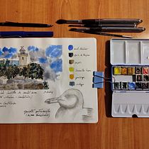 Mi proyecto del curso: Cuaderno de viaje en acuarela. Traditional illustration, Watercolor Painting, Sketchbook, and Architectural Illustration project by Juan Ramon Sanchez Turrion - 06.09.2024