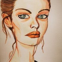 My project for course: Watercolor Portrait from a Photo. Traditional illustration, Watercolor Painting, and Portrait Drawing project by Lara Giacomella - 06.09.2024
