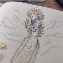 Mi proyecto del curso: Sketchbook fantástico: dibuja personajes desde la imaginación. Ilustração tradicional, Criatividade, Desenho, e Sketchbook projeto de Alejandra Borda - 09.06.2024