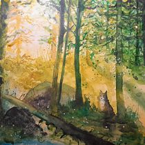 My project for course: Dreamy Watercolor Landscapes: Paint with Light. Un projet de Peinture , et Aquarelle de Emma Bengtsson - 31.10.2024