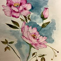My project for course: Artistic Floral Watercolor: Connect with Nature. Ilustração tradicional, Pintura, Pintura em aquarela e Ilustração botânica projeto de pooh4jvn - 06.06.2024