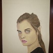 Meu projeto do curso: Retrato em aquarela a partir de uma fotografia. Traditional illustration, Watercolor Painting, and Portrait Drawing project by jairbace - 06.10.2024