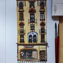 Mi proyecto del curso: Ilustración de escenas con acuarela y pluma estilográfica. Painting, Sketching, Watercolor Painting, Architectural Illustration & Ink Illustration project by Jose A. Bautista - 06.10.2024