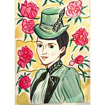Il mio progetto del corso: Ritratti a gouache ricchi di motivi e texture. Un projet de Peinture, Illustration numérique, Dessin de portrait , et Peinture gouache de antonellapalm - 10.06.2024