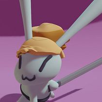 Lapin ninja ! Ein Projekt aus dem Bereich Traditionelle Illustration, Design von Figuren, Digitale Illustration, 3-D-Modellierung und Manga von tosh.beaumann - 10.06.2024