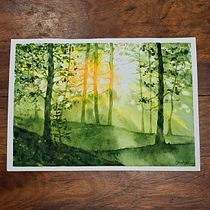 Meu projeto do curso: Paisagens de sonhos com aquarela: pintura com luz. Un projet de Peinture , et Aquarelle de marco_mtj - 06.06.2024