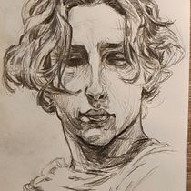 Mi proyecto del curso: Cuaderno de retratos a línea con grafito. Un proyecto de Bellas Artes, Bocetado, Dibujo, Dibujo de Retrato y Sketchbook de juanmahh - 10.06.2024