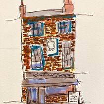 My project for course: Expressive Architectural Sketching with Colored Markers. Sketching, Drawing, Architectural Illustration, Sketchbook & Ink Illustration project by Jeffrey Keefer - 06.11.2024