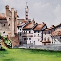 Il mio progetto del corso: Rappresentazione architettonica ad acquerello. Watercolor Painting, and Architectural Illustration project by Elisabetta Bagnoli - 06.11.2024
