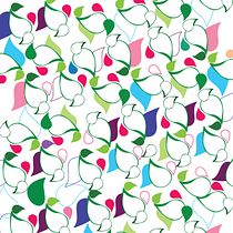 My project for course: Print Design with the Half Drop Repeat Technique. Projekt z dziedziny Trad, c, jna ilustracja, Pattern design i Stemple użytkownika g_creativiti - 08.06.2024