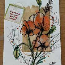 Mijn project van de cursus: De kunst van het schilderen op theezakjes Ein Projekt aus dem Bereich Bildende Künste, Malerei, Aquarellmalerei und Gouachemalerei von Gea Loosman - 12.06.2024