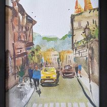 My project for course: Urban Landscapes in Watercolor Ein Projekt aus dem Bereich Bildende Künste, Aquarellmalerei und Architektonische Illustration von myv147 - 12.06.2024