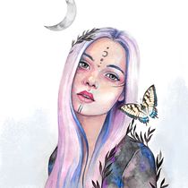 Mi proyecto del curso: Retrato ilustrado en acuarela. Un projet de Illustration traditionnelle, Beaux Arts, Peinture, Dessin, Aquarelle, Dessin de portrait , et Dessin artistique de Brenda Di Tocco - 12.06.2024