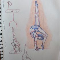Meu projeto do curso: Desenho da figura humana em poses expressivas Ein Projekt aus dem Bereich Bildende Künste, Skizzenentwurf, Zeichnung, Sketchbook und Anatomische Zeichnung von Thaísa Antunes Gonçalves - 10.06.2024