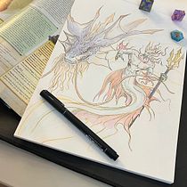 Meu projeto do curso: Sketchbook fantástico: desenhe personagens com a imaginação. Ilustração tradicional, Criatividade, Desenho, e Sketchbook projeto de Silvan Ramires - 13.06.2024