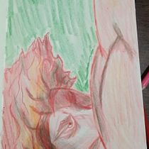 Mi proyecto del curso: Dibujo de retratos llamativos con lápices de colores. Drawing, Portrait Drawing, Sketchbook, and Colored Pencil Drawing project by emiaviles66 - 06.12.2024