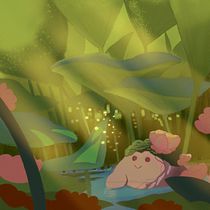 My project for course: Atmospheric Scenes in Procreate: Paint with Color and Light. Un progetto di Illustrazione digitale di reymond.logatoc - 12.06.2024