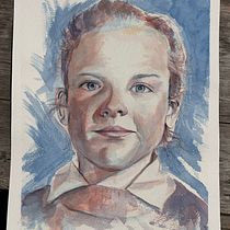 My project for course: Artistic Portrait with Watercolors. Fine Arts, Painting, Watercolor Painting, and Portrait Drawing project by linda_lozier - 06.13.2024