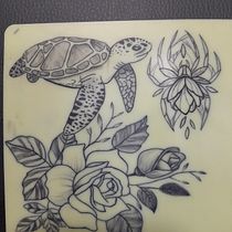 Meu projeto do curso: Tatuagem para principiantes. Tattoo Design project by sofiaayelenloepert - 06.15.2024
