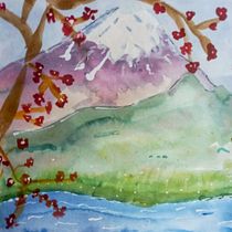 Mi proyecto del curso: Ilustración en acuarela con influencia japonesa. Traditional illustration, Drawing, and Watercolor Painting project by Clara Tapia - 06.14.2024