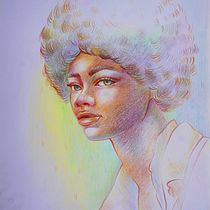 My project for course: Vibrant Portrait Drawing with Colored Pencils. Drawing, Portrait Drawing, Sketchbook, and Colored Pencil Drawing project by Anindita Dey - 06.11.2024