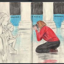 Il mio progetto del corso: Sketchbook per esplorare il tuo stile di disegno. Ilustração tradicional, Esboçado, Criatividade, Desenho, Pintura em aquarela, Sketchbook, e Pintura guache projeto de giovanna.forteleoni - 16.06.2024