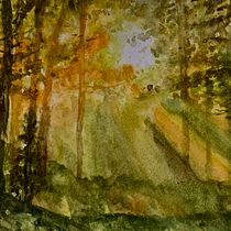 My project for course: Dreamy Watercolor Landscapes: Paint with Light. Un projet de Peinture , et Aquarelle de Anita Chuck - 17.06.2024