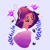 My project for course: Cartoon-Style Character Portraits with Procreate. Design de personagens, Ilustração digital, Desenho digital, e Pintura digital projeto de Bella - 17.06.2024