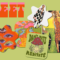 sweet 70s. Un progetto di Pattern design e Teoria del colore di raffaella marigliano - 17.06.2024