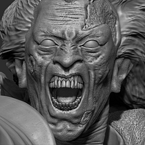 Mi proyecto del curso: Diseño de personajes estilo Dark Fantasy en ZBrush. Een project van 3D, Ontwerp van personages,  3D-modellering y 3D-karakterontwerp van Andrés Ortega Zamorano - 17.06.2024