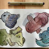 My project for course: Daily Sketching for Creative Inspiration. Traditional illustration, Sketching, Creativit, Drawing, and Sketchbook project by m3ly - 06.17.2024
