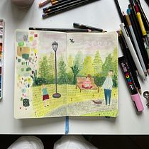 Il mio progetto del corso: Sketchbook per esplorare il tuo stile di disegno. Ilustração tradicional, Esboçado, Criatividade, Desenho, Pintura em aquarela, Sketchbook, e Pintura guache projeto de Alice Arzuffi - 18.06.2024