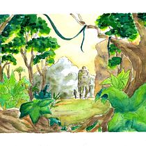 Mi proyecto del curso: Ilustración en acuarela con influencia japonesa. Traditional illustration, Drawing, and Watercolor Painting project by Noelia Gallardo - 06.15.2024