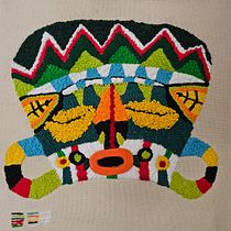 Mi proyecto del curso: Punch needle: borda máscaras decorativas. Un proyecto de Bordado, Punch needle, Diseño textil y Decoración de interiores de johny abreu - 12.10.2024