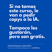 Mi proyecto del curso: Copywriting para copywriters. Un progetto di Pubblicità, Cop, writing, Stor, telling e Comunicazione di Mercedes Hernández Velasco Baquedano - 18.06.2024