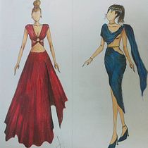 My project for course: Fashion Sketch Illustration. Een project van Traditionele illustratie,  Schetsen,  Modeontwerp, Digitale tekening y Mode-illustratie van Miss Norasa Prabsamorachai - 19.06.2024