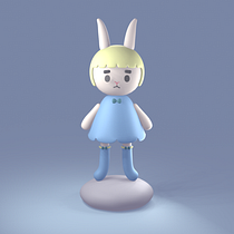 Mój projekt z kursu: Tworzenie postaci 3D w estetyce kawaii z użyciem Blender Ein Projekt aus dem Bereich Traditionelle Illustration, Design von Figuren, Digitale Illustration, 3-D-Modellierung und Manga von pufik_min2020 - 19.06.2024
