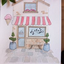 Mi proyecto del curso: Ilustración urbana en acuarela: retrata tu ciudad. Projekt z dziedziny  Malarstwo,  R, sunek, Malowanie akwarelą,  R i sunek architektoniczn użytkownika Mich Altschuler - 27.06.2024