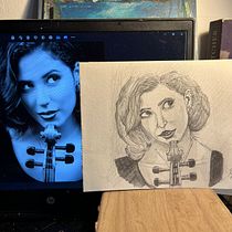 Mi proyecto del curso: Cuaderno de retratos a línea con grafito. Un proyecto de Bellas Artes, Bocetado, Dibujo, Dibujo de Retrato y Sketchbook de leonty34 - 19.06.2024