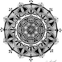 Meu projeto do curso: A arte de desenhar mandalas: crie padrões geométricos. Drawing & Ink Illustration project by Mara Alexandra Coimbra Mendes dos Anjos Fernandes - 06.01.2024