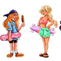 My project for course: Captivating Dynamic Characters. Un projet de Illustration traditionnelle, Conception de personnages, Illustration numérique , et Dessin numérique de Sydney Zeigler - 19.06.2024