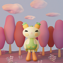 Mi proyecto del curso: Creación de personajes kawaii en 3D con Blender Ein Projekt aus dem Bereich Traditionelle Illustration, Design von Figuren, Digitale Illustration, 3-D-Modellierung und Manga von Maeva Aranda Acuña - 27.07.2023